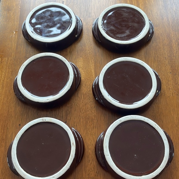 Yellow and Brown Escargot Dishes Set - Picture 2 of 3